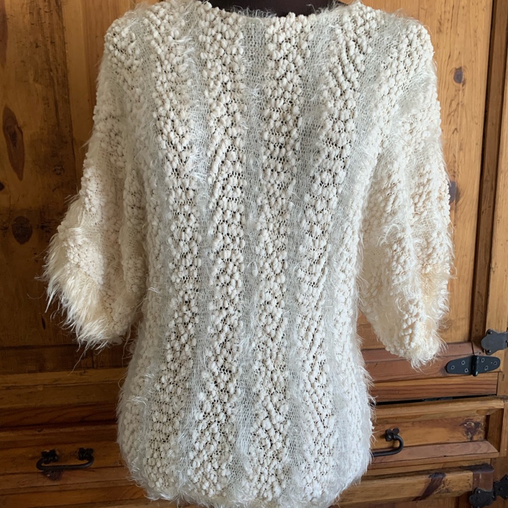 Vintage 1990s Fuzzy Shaggy Fringe Sweater M